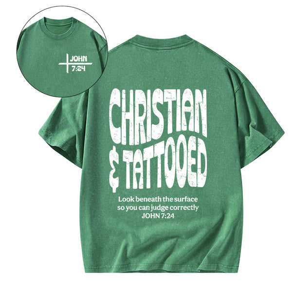 Christian & Tattooed Christian Washed T-Shirt