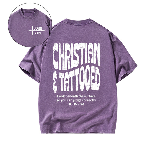 Christian & Tattooed Christian Washed T-Shirt