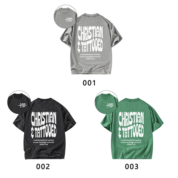 Christian & Tattooed Christian Washed T-Shirt