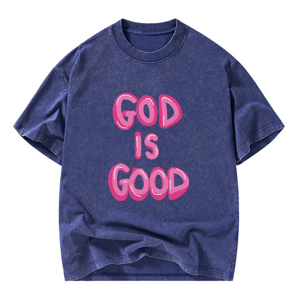 God Is Good Christian Washed T-Shirt