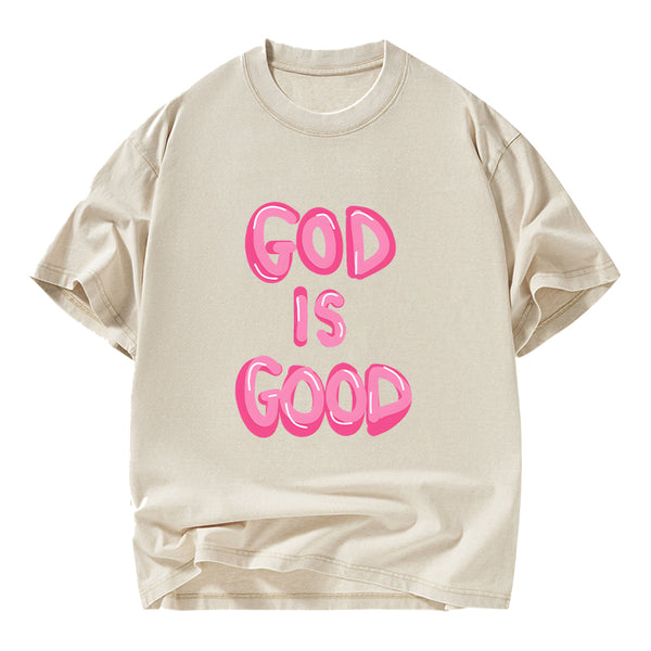 God Is Good Christian Washed T-Shirt