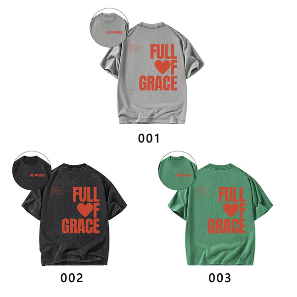 Full Of Grace Christian Washed T-Shirt