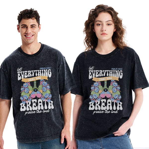 Praise The Lord Christian Washed T-Shirt