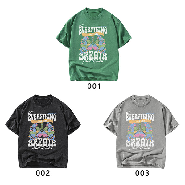 Praise The Lord Christian Washed T-Shirt