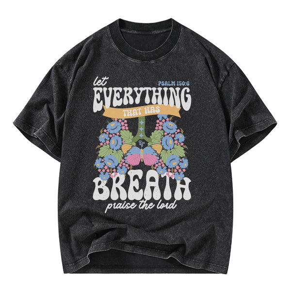 Praise The Lord Christian Washed T-Shirt