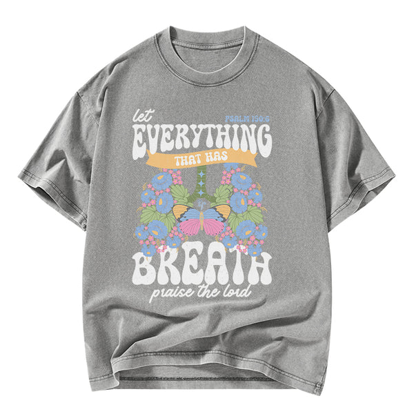 Praise The Lord Christian Washed T-Shirt