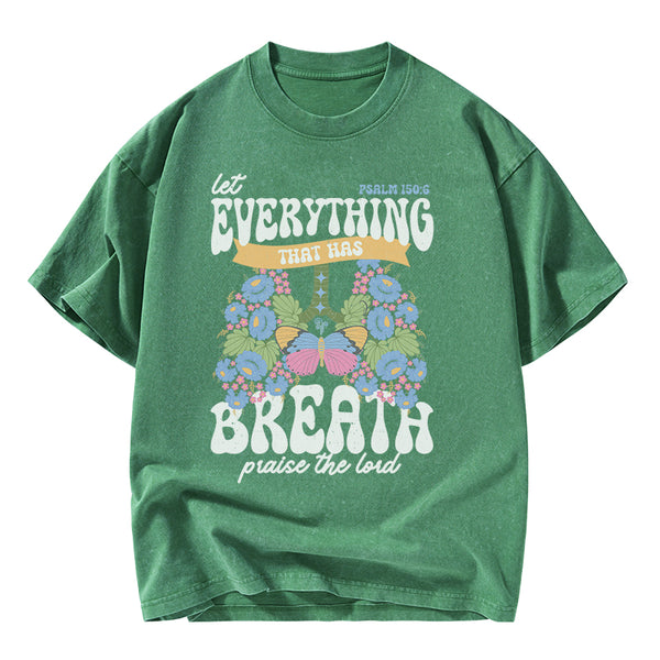 Praise The Lord Christian Washed T-Shirt