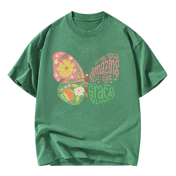 Amazing Grace Christian Washed T-Shirt
