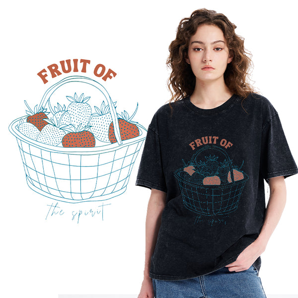 Fruit Of The Spirit Christian Washed T-Shirt