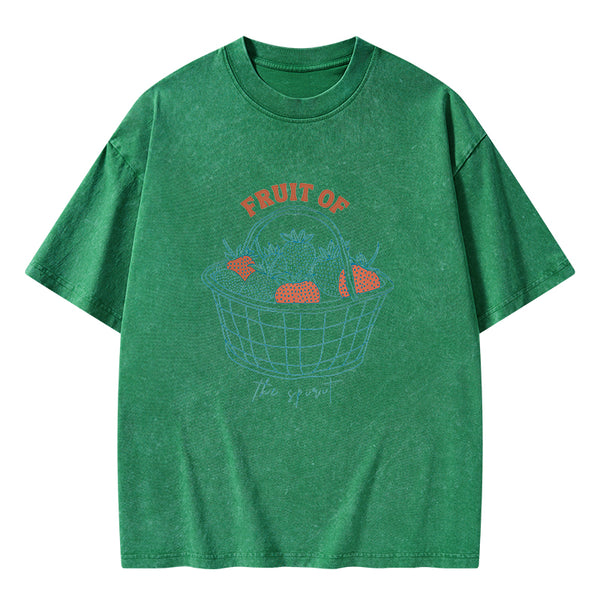 Fruit Of The Spirit Christian Washed T-Shirt