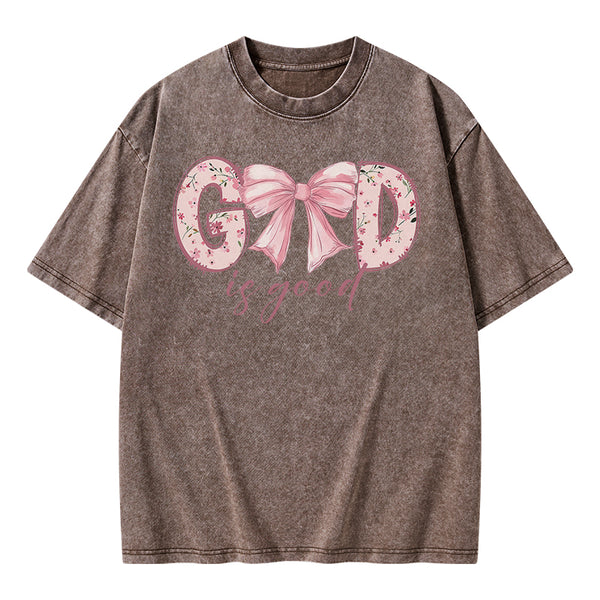 God Is Good Christian Washed T-Shirt