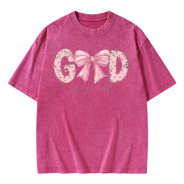 God Is Good Christian Washed T-Shirt
