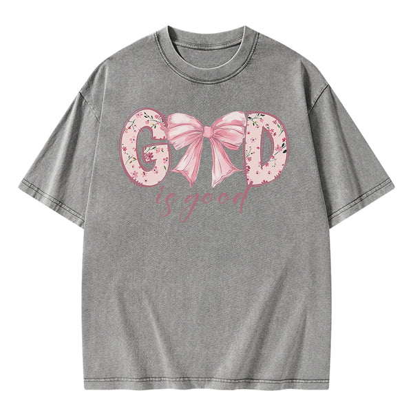 God Is Good Christian Washed T-Shirt