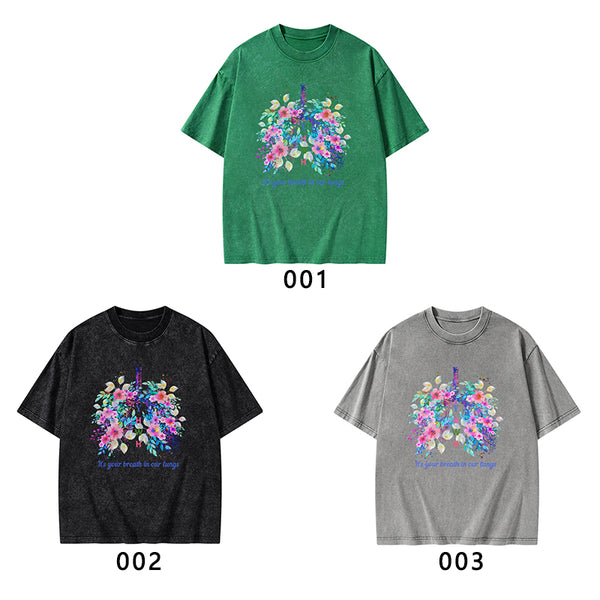 It's Your Breath In Our Lungs Christian Washed T-Shirt