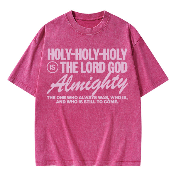God Is Holy Christian Washed T-Shirt