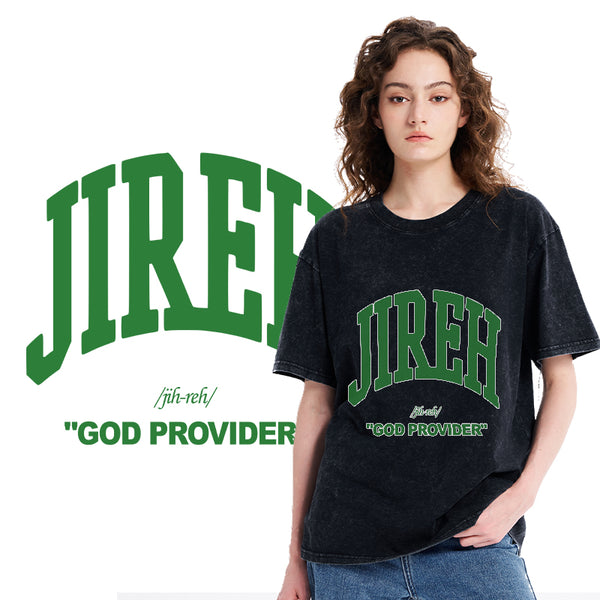 God Provider Christian Washed T-Shirt
