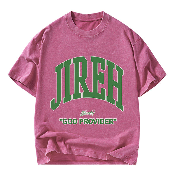 God Provider Christian Washed T-Shirt