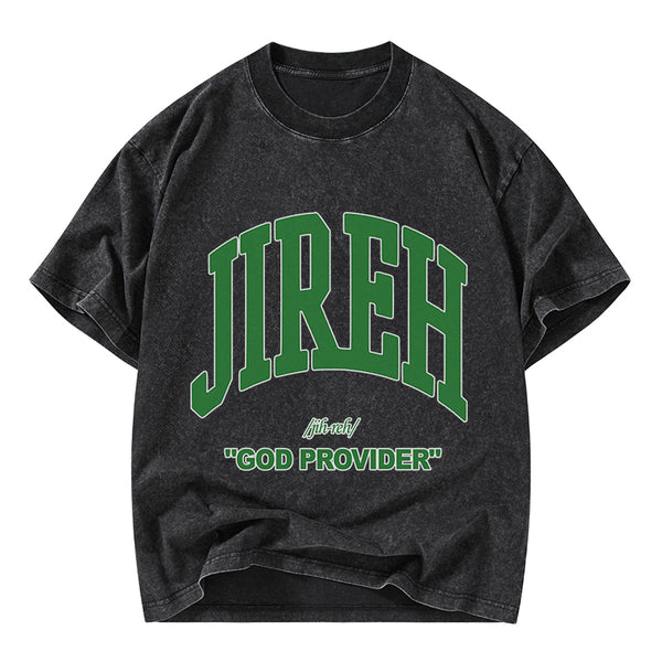 God Provider Christian Washed T-Shirt