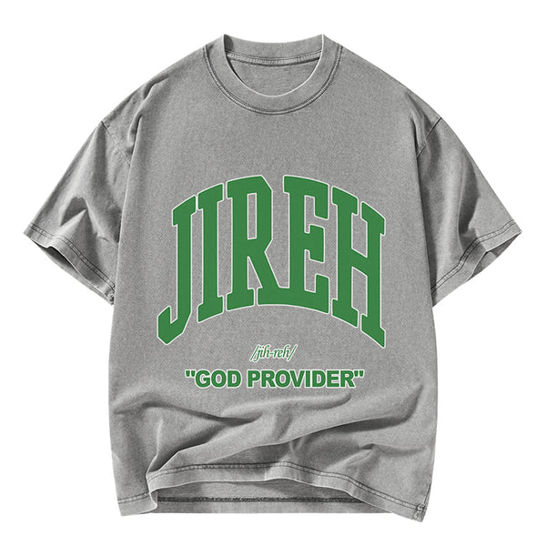God Provider Christian Washed T-Shirt