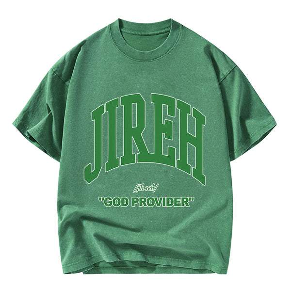 God Provider Christian Washed T-Shirt