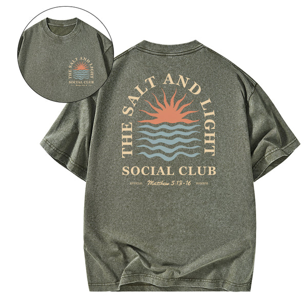 The Salt And Light Social Club Christian Washed T-shirt