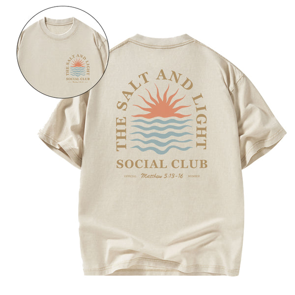 The Salt And Light Social Club Christian Washed T-shirt