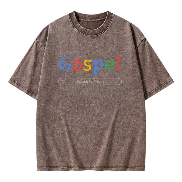 Gospel Christian Washed T-shirt