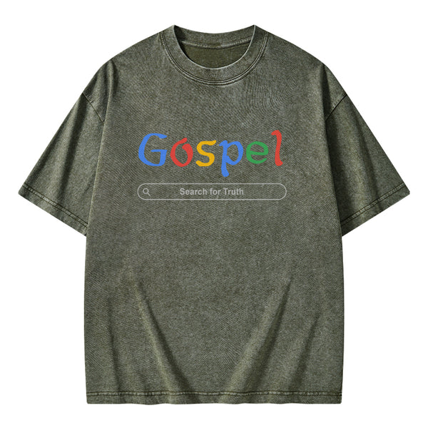 Gospel Christian Washed T-shirt
