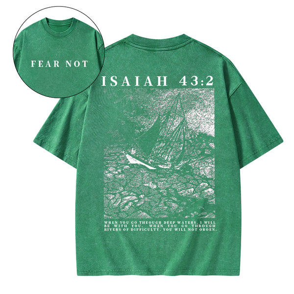 Fear Not Christian Washed T-Shirt