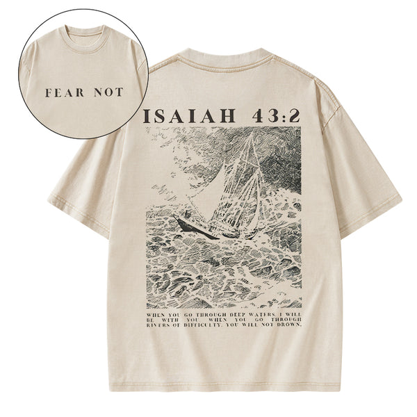 Fear Not Christian Washed T-Shirt