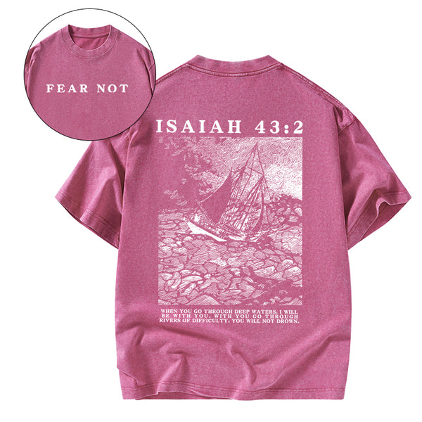 Fear Not Christian Washed T-Shirt