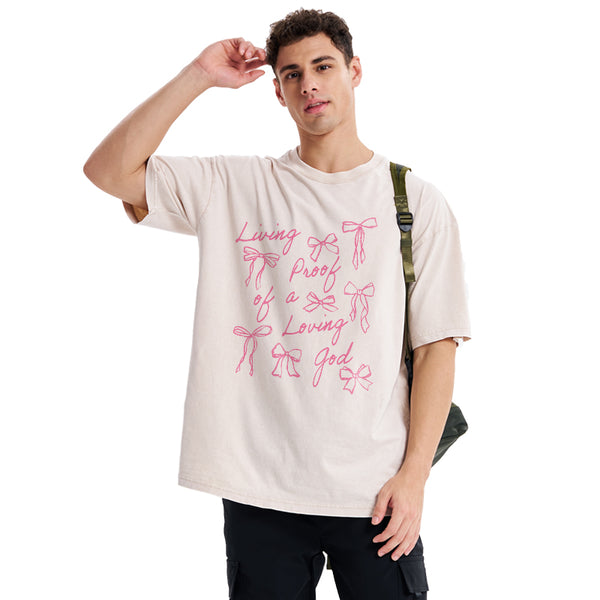 Living Proof Of A Loving God Christian Washed T-Shirt