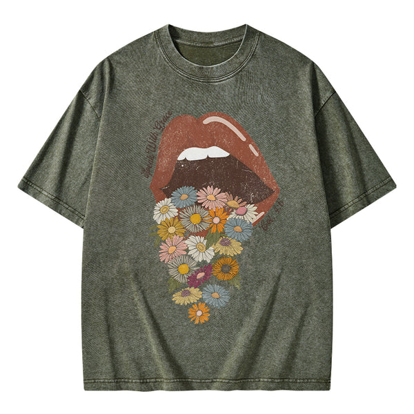Speak With Grace Christian Washed T-Shirt