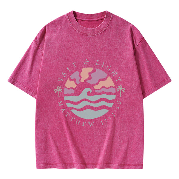 Salt And Light Christian Washed T-Shirt