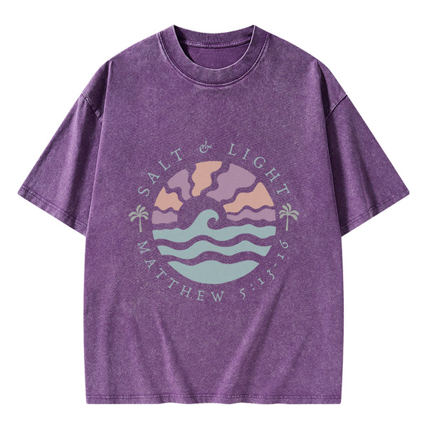 Salt And Light Christian Washed T-Shirt