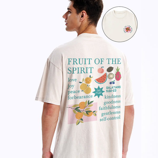 Fruits Of The Spirit Christian Washed T-Shirt
