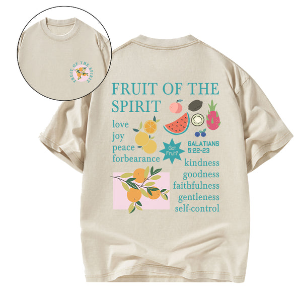 Fruits Of The Spirit Christian Washed T-Shirt