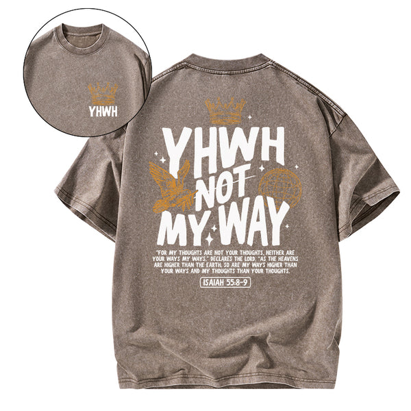 GC-WTS0408 YHWH Christian Washed T-Shirt