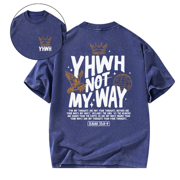 GC-WTS0408 YHWH Christian Washed T-Shirt