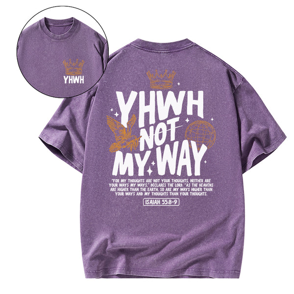 GC-WTS0408 YHWH Christian Washed T-Shirt