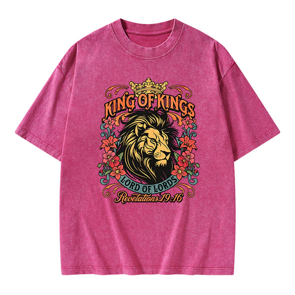 King Of Kings Christian Washed T-Shirt