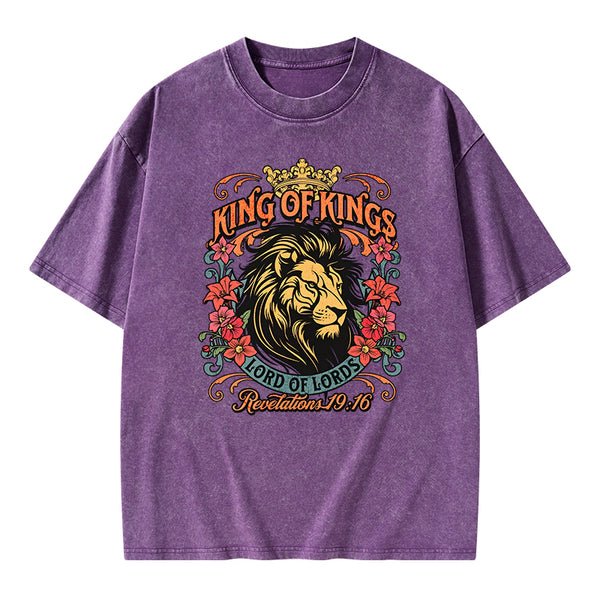 King Of Kings Christian Washed T-Shirt