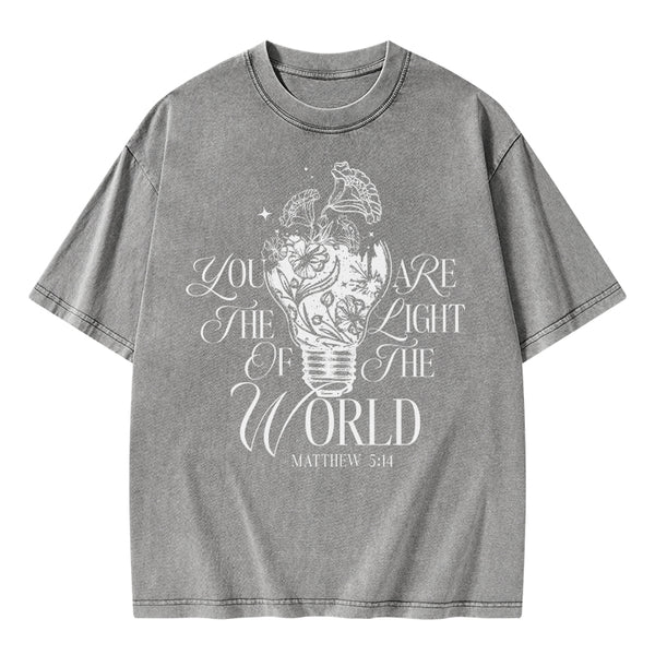 You Are The Light Of The Word Christian Washed T-Shirt