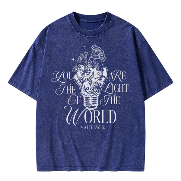You Are The Light Of The Word Christian Washed T-Shirt