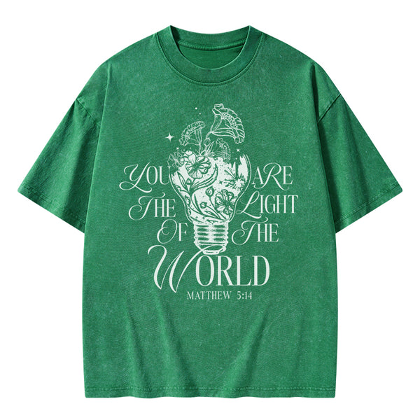 You Are The Light Of The Word Christian Washed T-Shirt