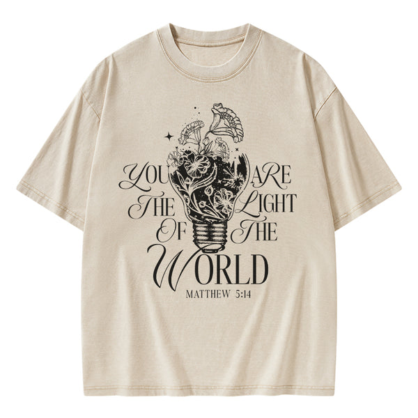 You Are The Light Of The Word Christian Washed T-Shirt