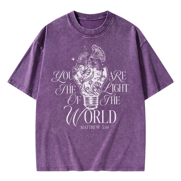 You Are The Light Of The Word Christian Washed T-Shirt
