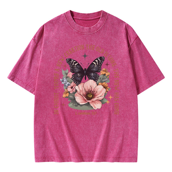 In Christ You're A New Creation The Old Is Gone Christian Washed T-Shirt