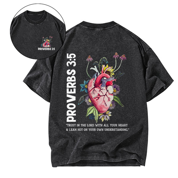 GC-WTS0701 Trust In The Lord Christian Washed T-Shirt