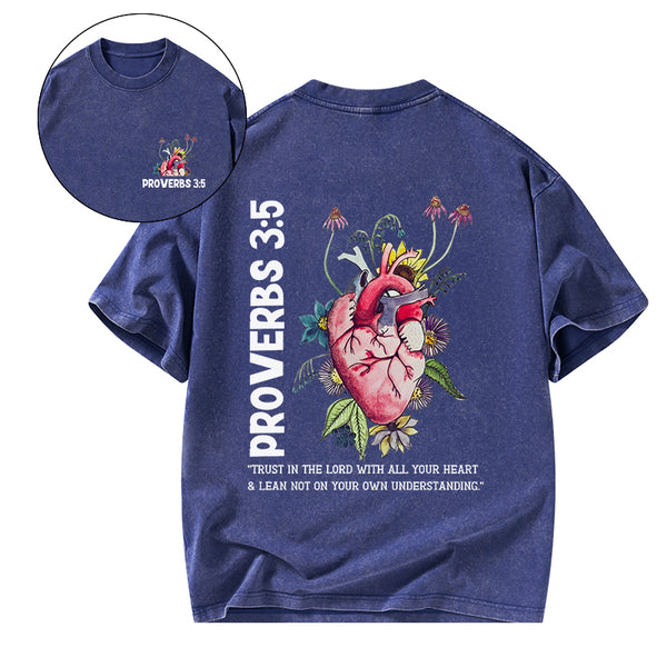 GC-WTS0701 Trust In The Lord Christian Washed T-Shirt